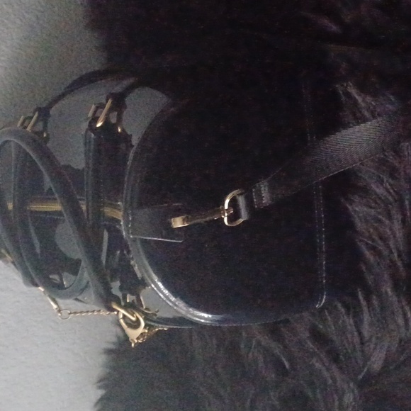 Clear Transparent Jelly Shoulder Bag/Crossbody. Color dark brown - Picture 3 of 7